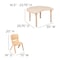 Flash Furniture Crescent 25.125" W, 35.5" L, 23.5" H, Laminate, Brown YU-YCY-093-0032-CIR-TBL-NAT-GG - alternate 3